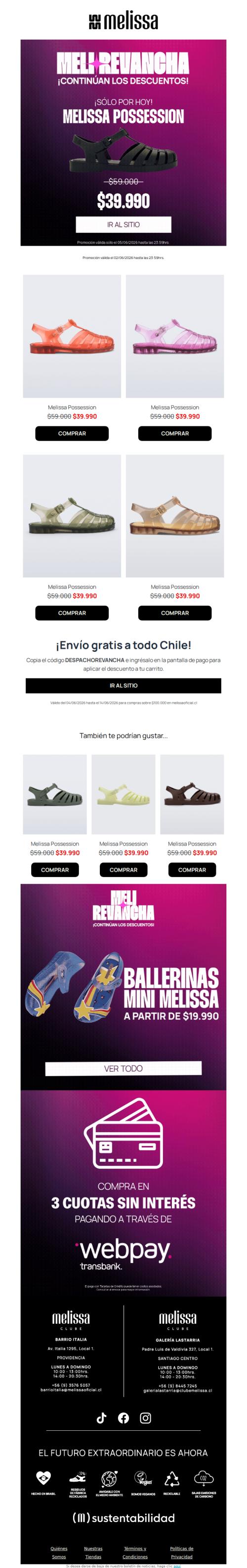 ¡Sólo por hoy! Melissa Possession a $39.990 ⚡️