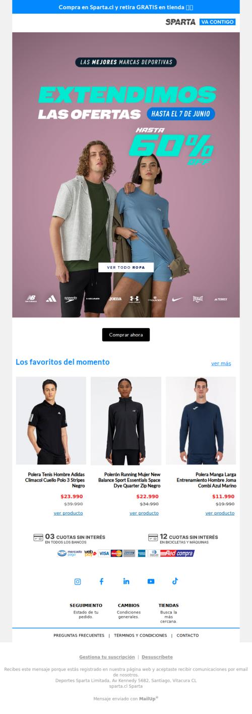 Aún estás a tiempo: Ropa hasta 60% OFF 🚨