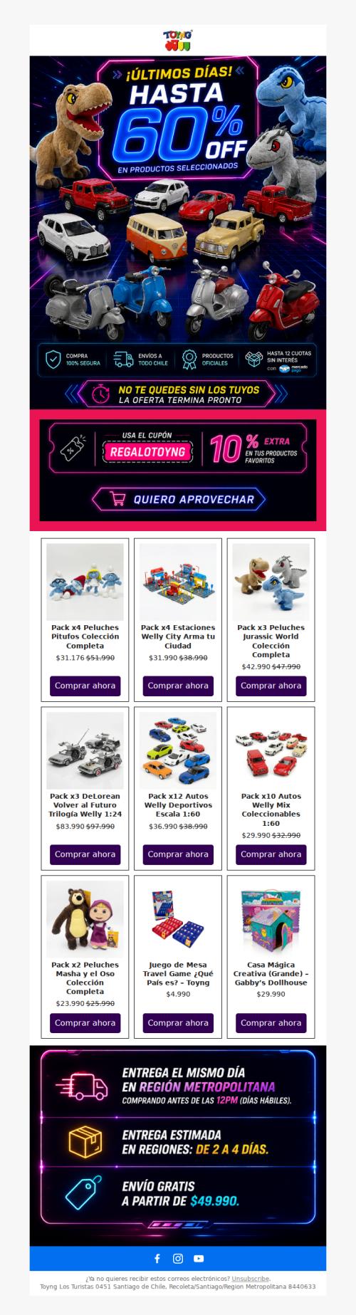 ⚡ Última oportunidad para aprovechar los Toyng Days