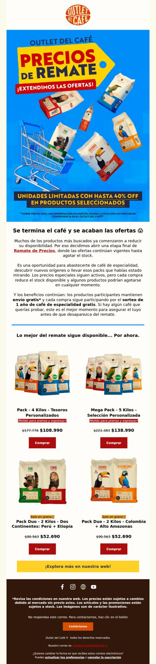 ¡Segunda oportunidad! Las ofertas quedan, el stock se acaba 😱