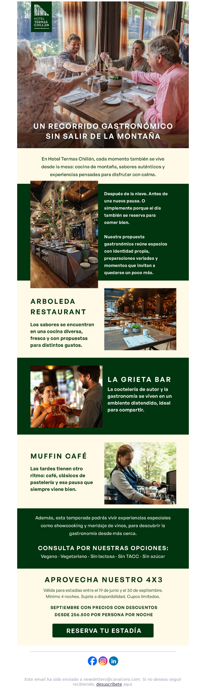 Un recorrido gastronómico sin salir de la montaña
