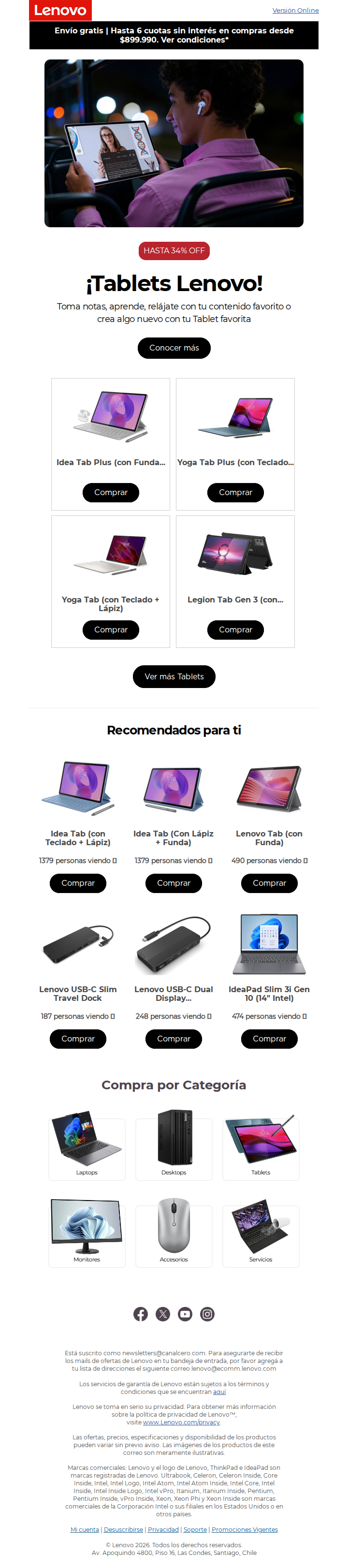¡Especial Tablets! Más pantalla, más comodidad ✨