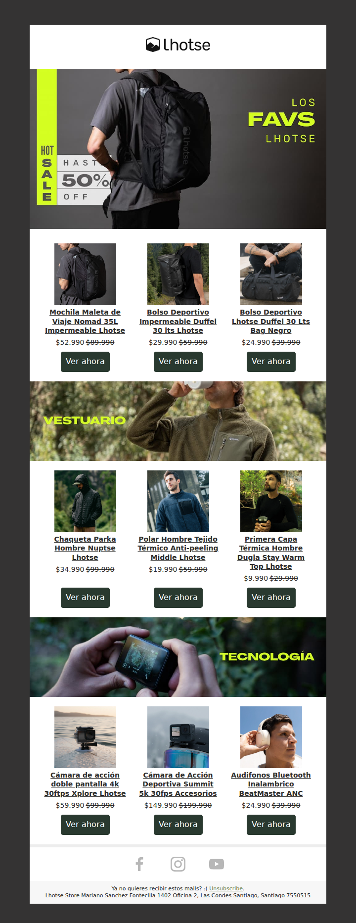 ¡Los Favoritos de Lhotse en Hot Sale!