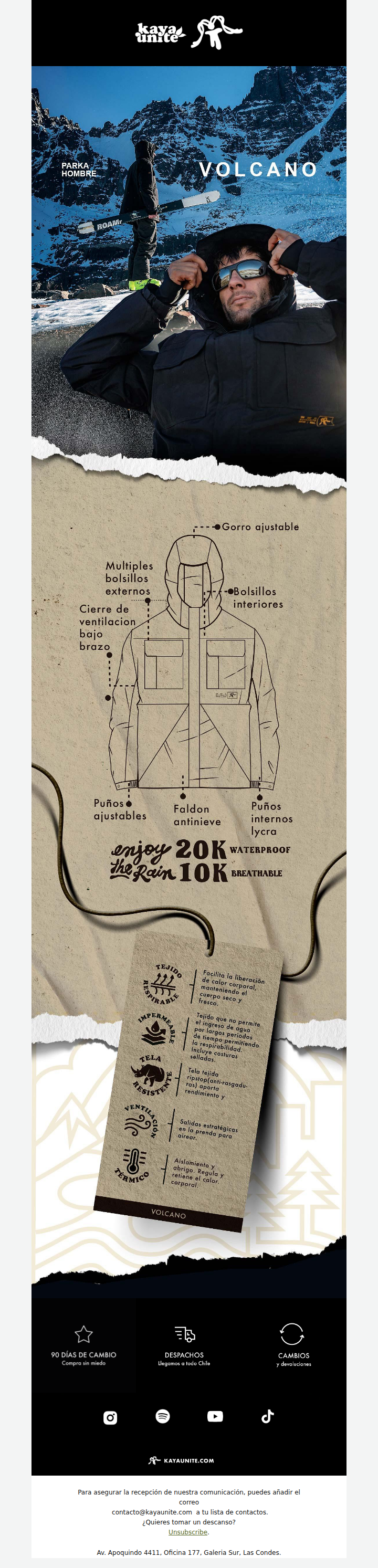 Una parka. Todo el invierno.