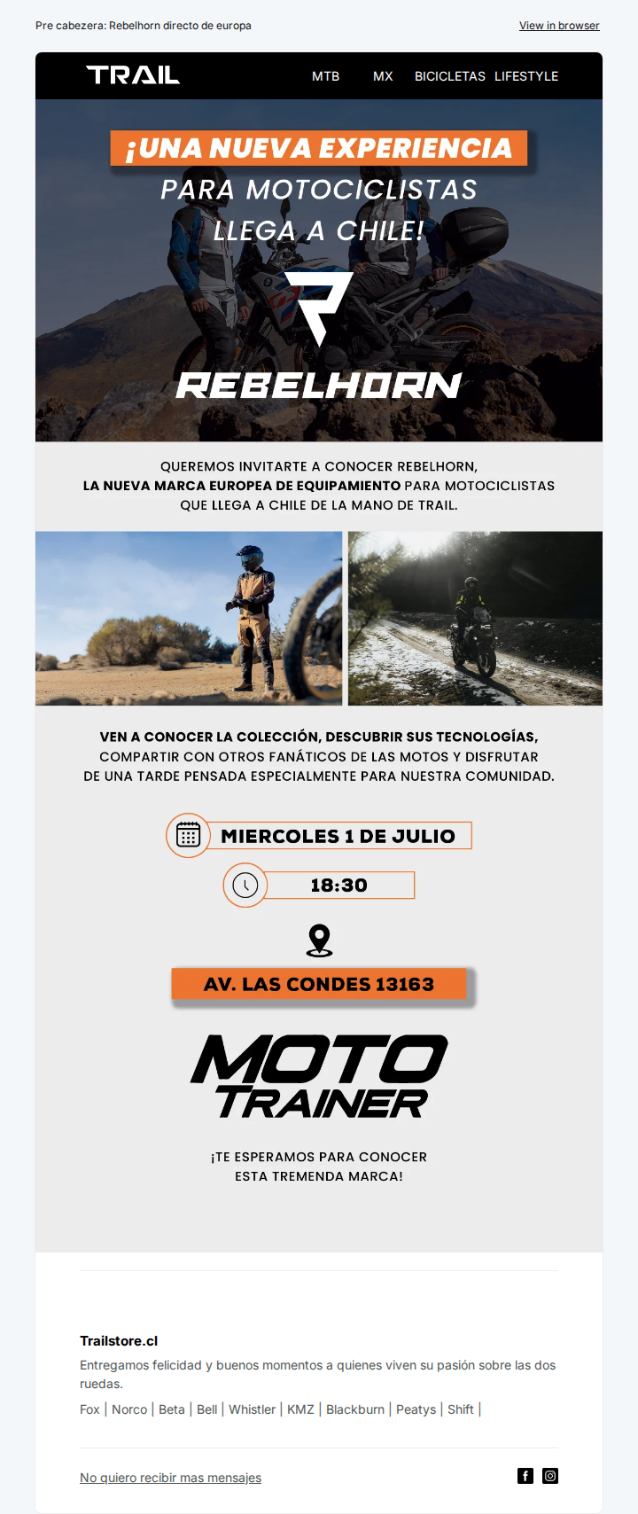 Una nueva marca llega a Trail