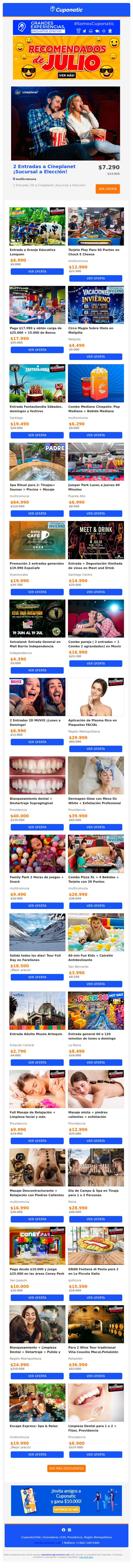 Julio te trae estas Joyitas✨¿Te las vas a Perder? ➠ Cineplanet | Granja Loquen