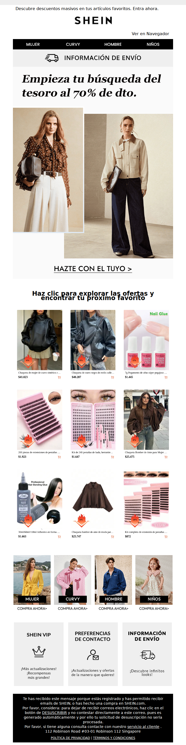 ¿Qué encontrarás con hasta un 70% de dto.? 👀