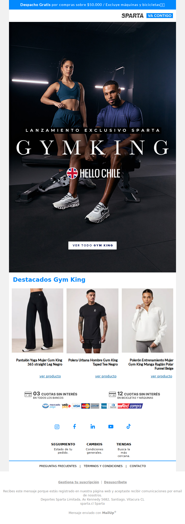 👑 ¡Llegó Gym King a Sparta!