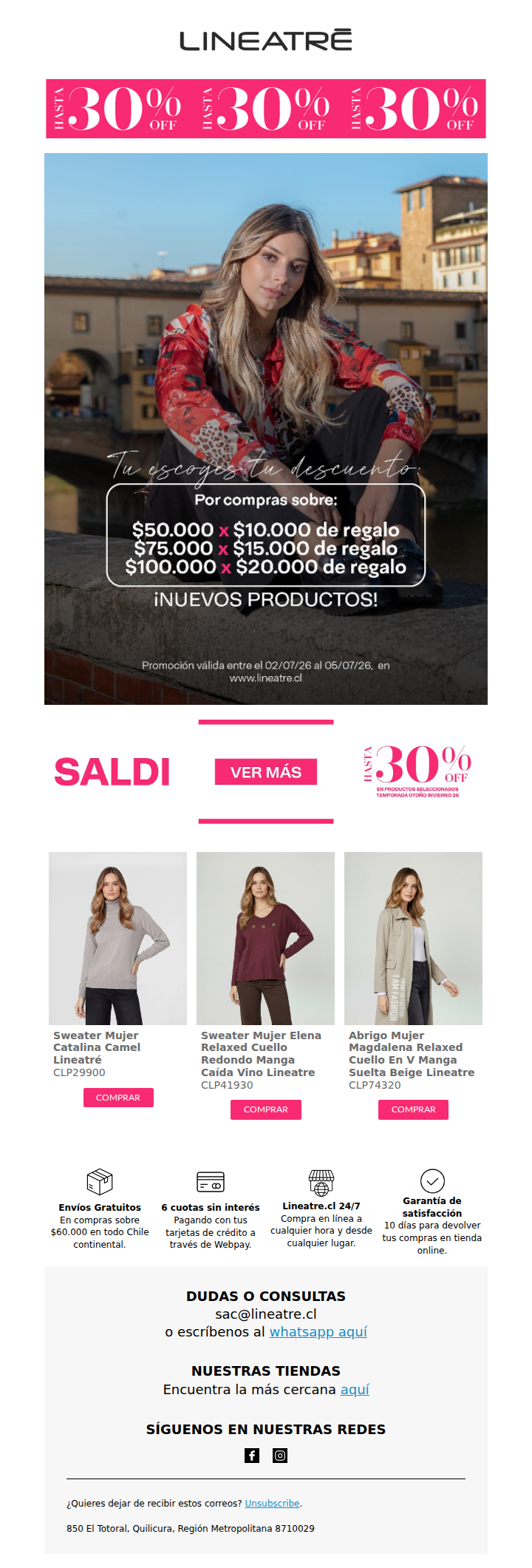 ¡Tu elijes tu descuento! Nuevos productos con 30% ⚡️