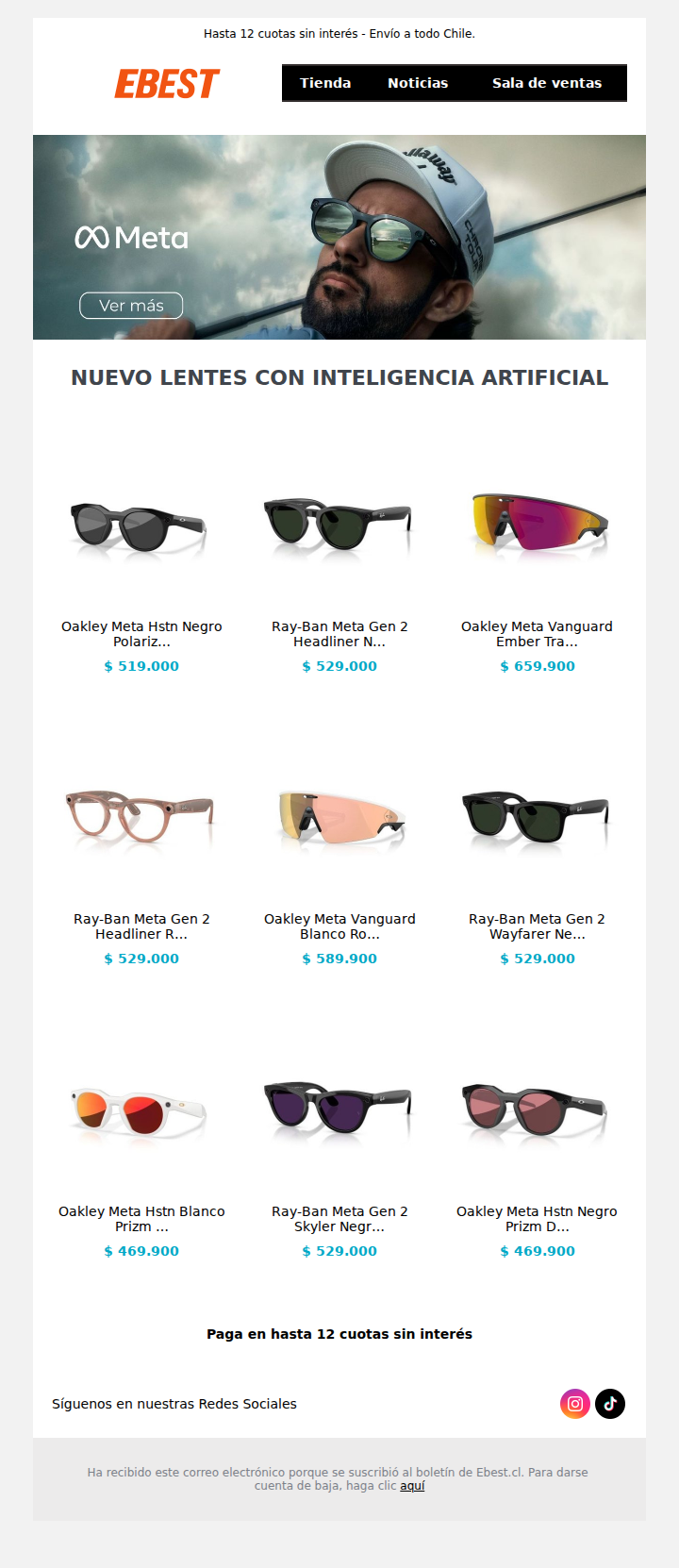 Lentes Meta con IA / Ray-Ban y Oakley