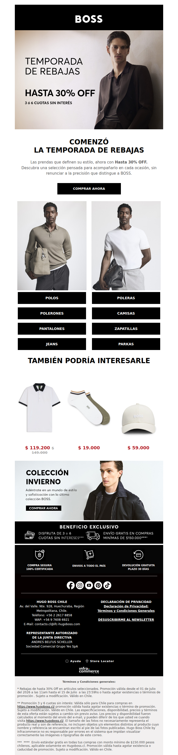 Comenzó la Temporada de Rebajas | Hasta 30% OFF