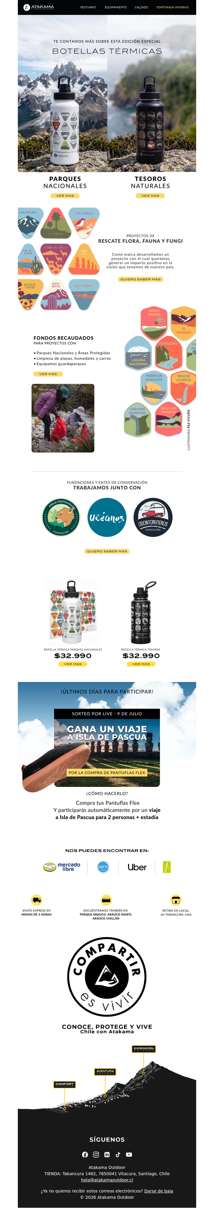 Llévate un pedazo de Chile contigo 🏔️