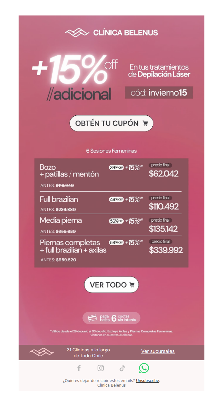 Último día de 15%OFF | INVIERNO15🌸