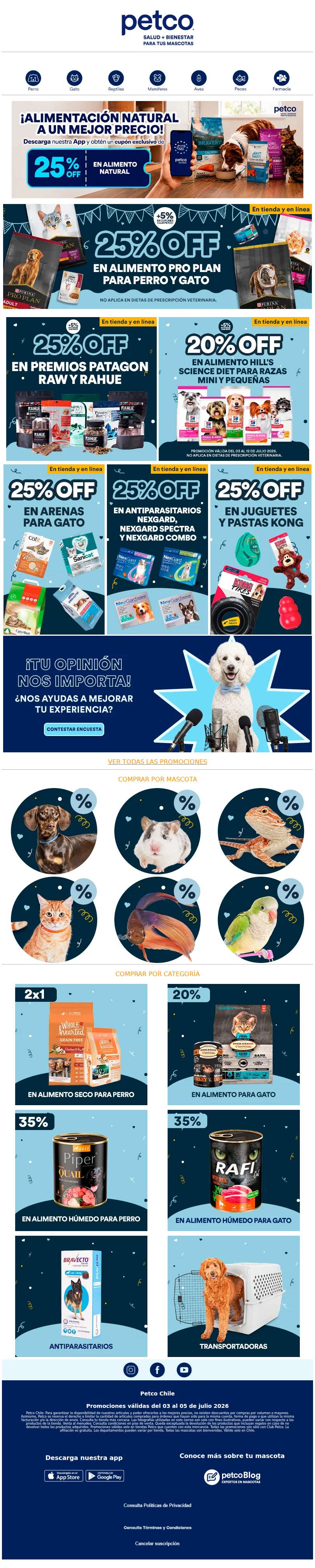 🛒¡25% en productos para tus mascotas! 🐶🐱