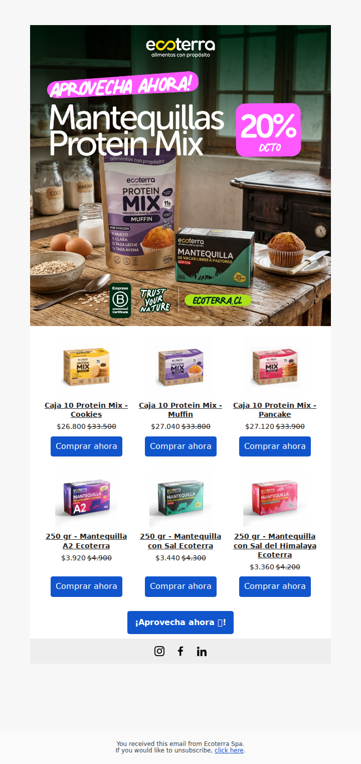20% OFF para hornear, cocinar y disfrutar 🥞