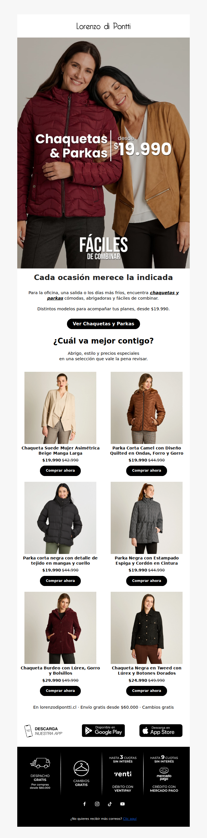 Chaquetas y Parkas para Guapas 💖