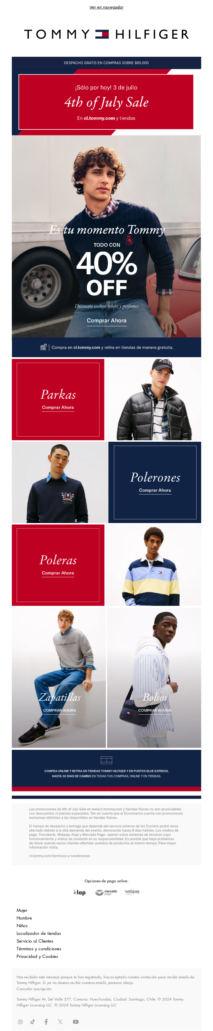 Todo con 40% OFF | 🇺🇸 4th of July Sale