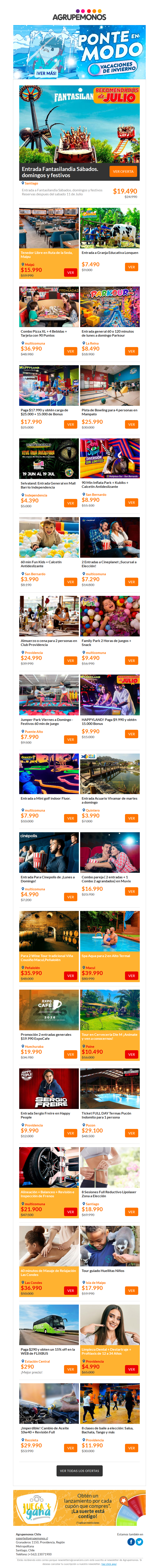 Finde en Familia❄️Últimos Días de las Vacaciones de Invierno⏰Cinépolis/Selvaland