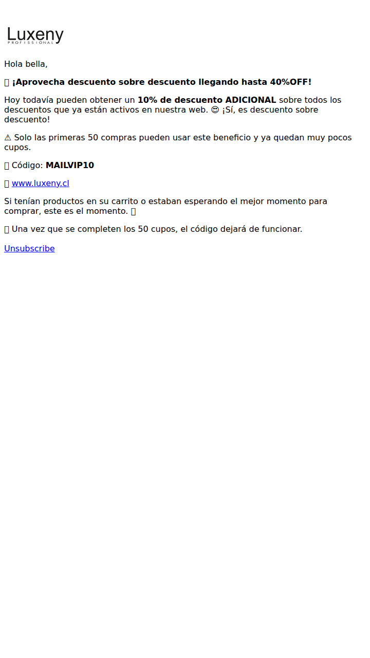 👀 ¡Últimas horas, no lo pierdas tu cupón!