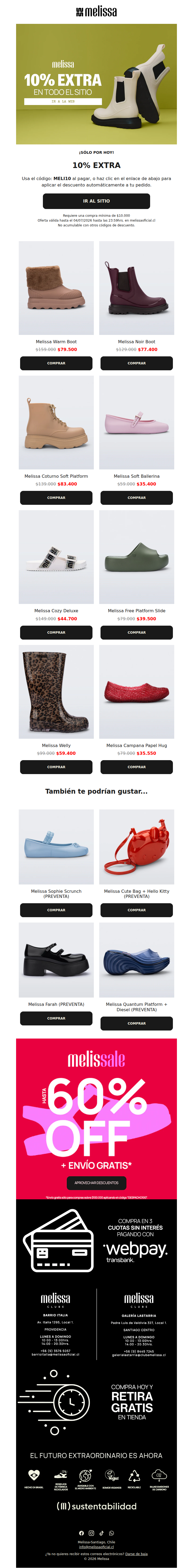 ¡Quedan pocas horas! 10% EXTRA ❤️‍🔥