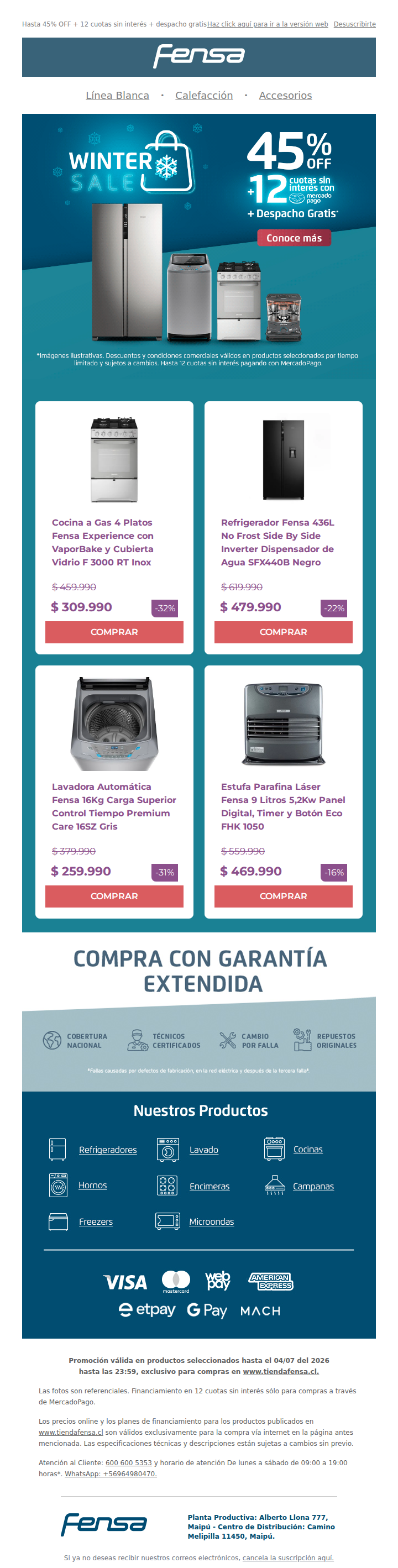 ❄️ Winter Sale: tecnología y ahorro