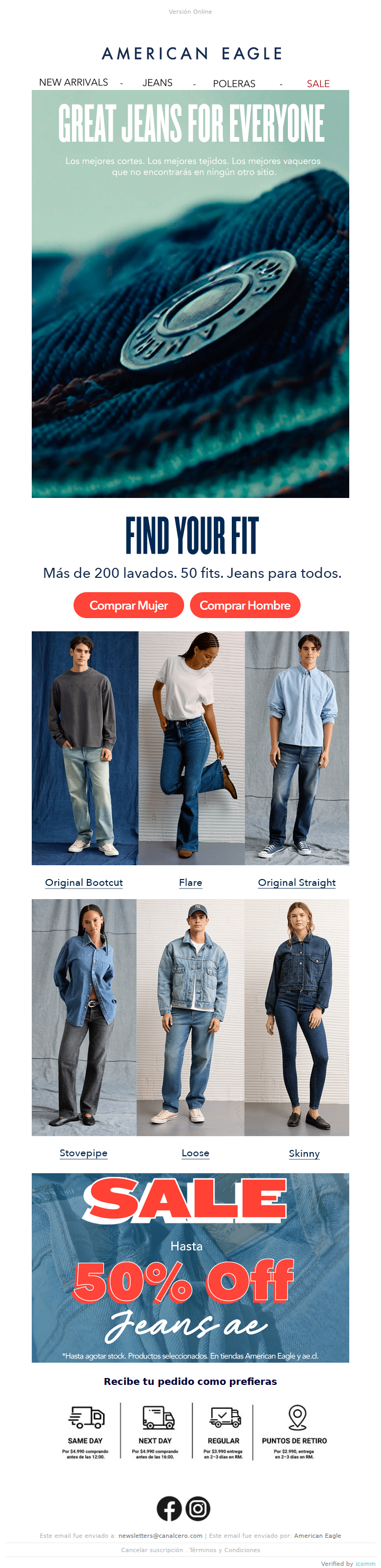 Los mejores jeans del mundo (y con hasta 50% OFF) 👀