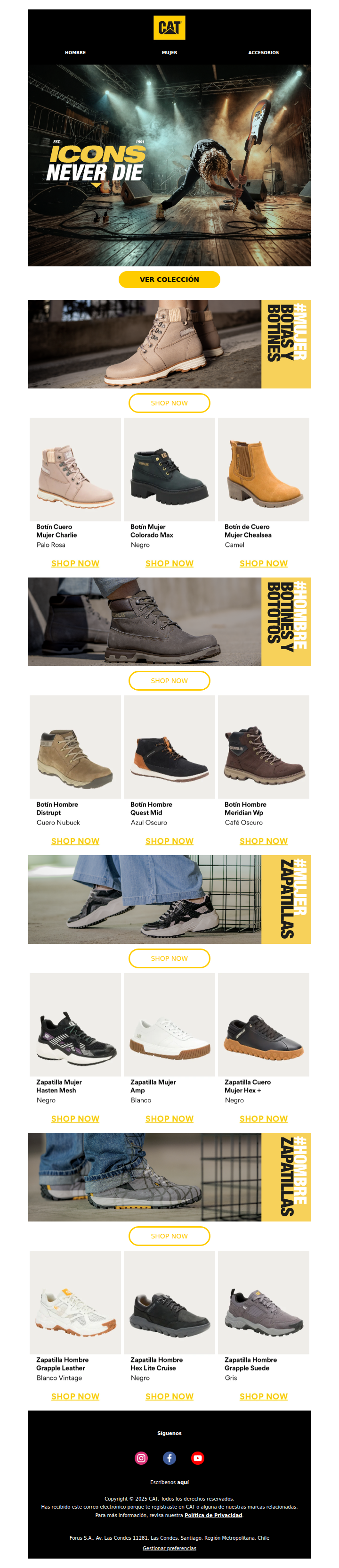 Pisadas con estilo: calzado con hasta 40% OFF