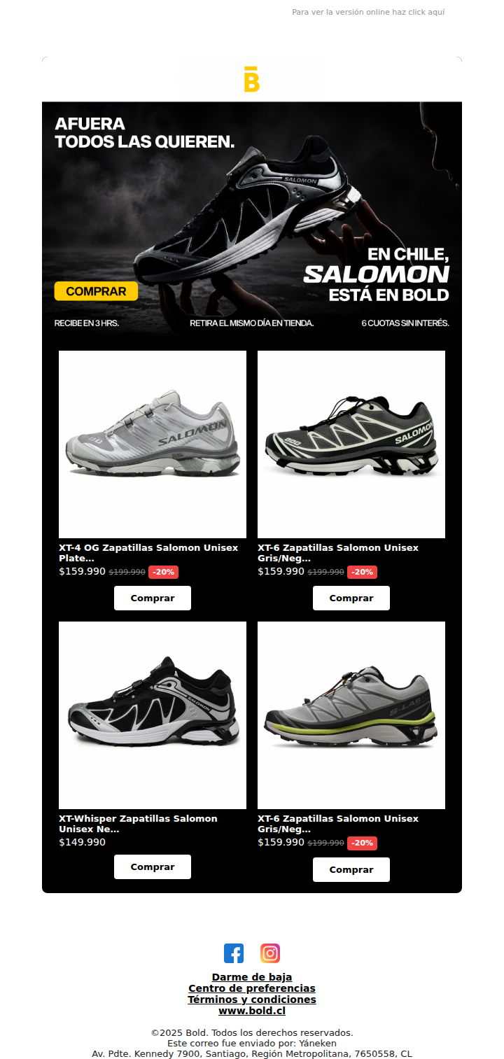 Afuera todos las quieren. En Chile, Salomon está en BOLD