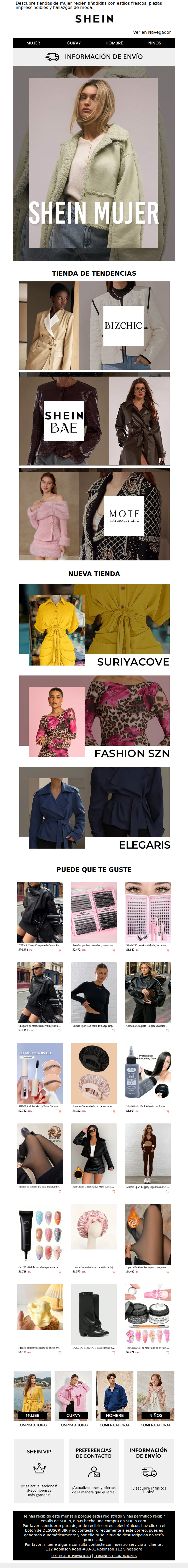 Nuevas Tiendas de Mujer para Explorar en SHEIN