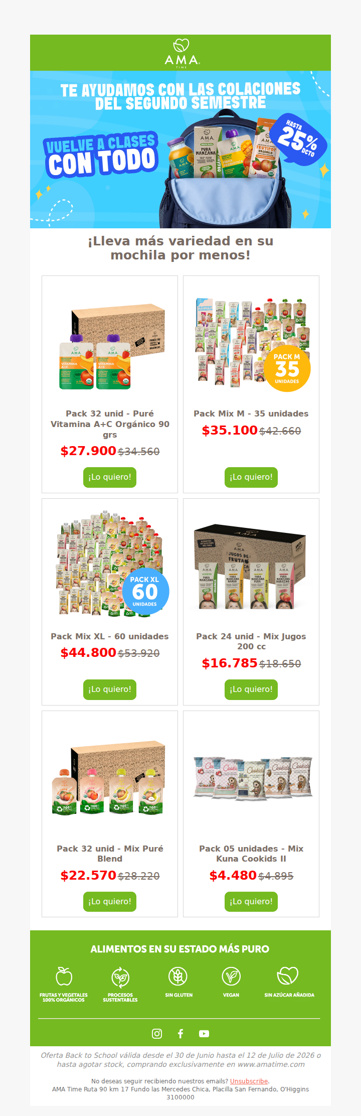 Programa sus colaciones 🍎