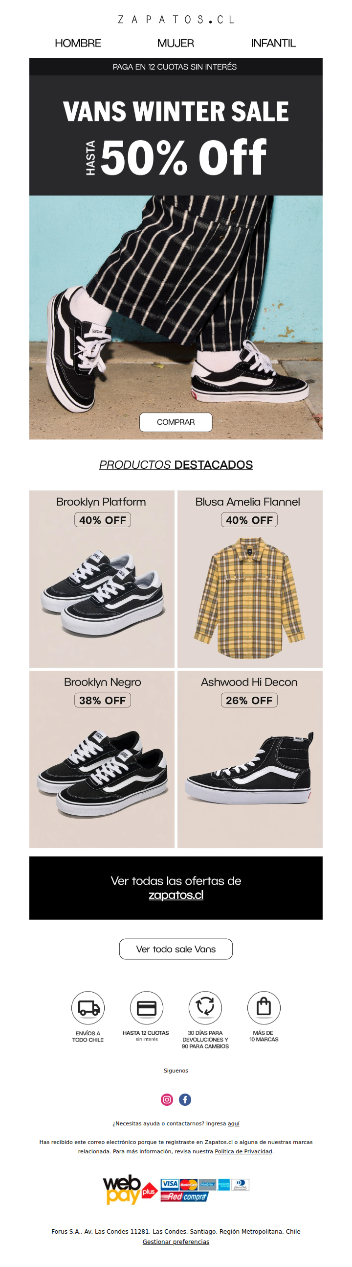 Vans hasta 50% OFF