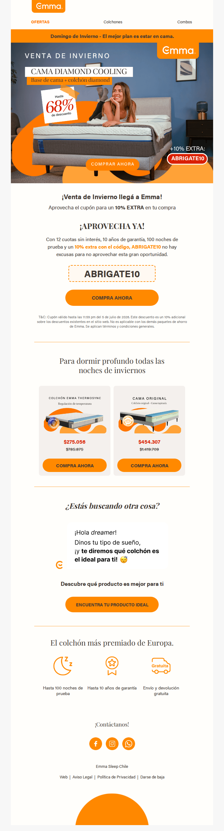☁️¡El mejor plan este domingo? Quedarte en cama!