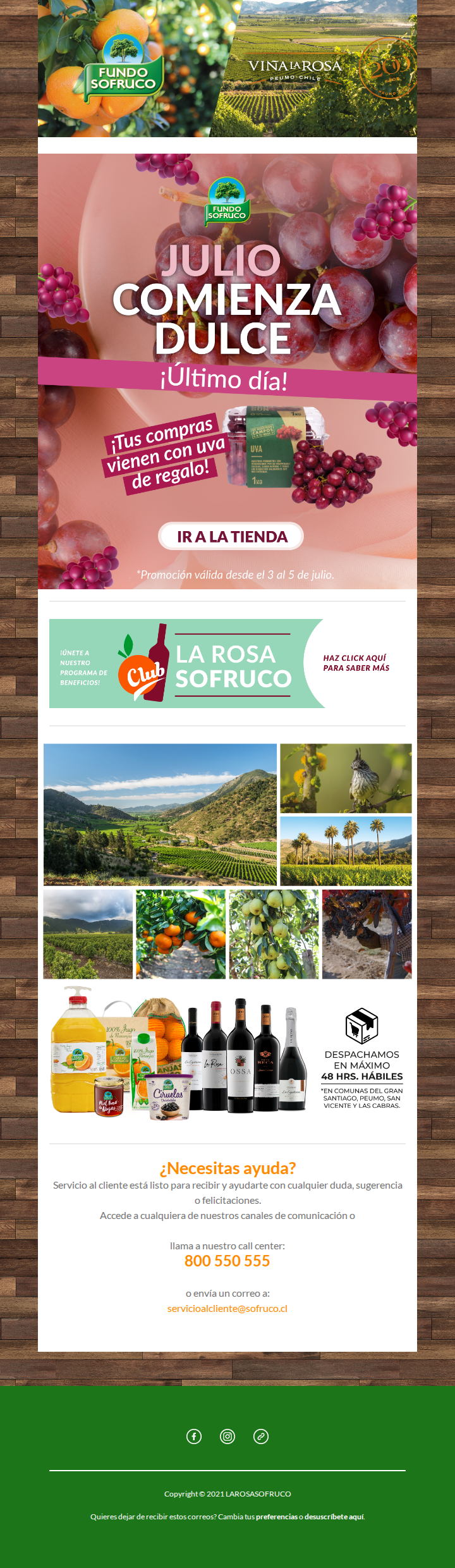 ¡Último día! Tu compra de este finde viene con regalo 🎁🍇