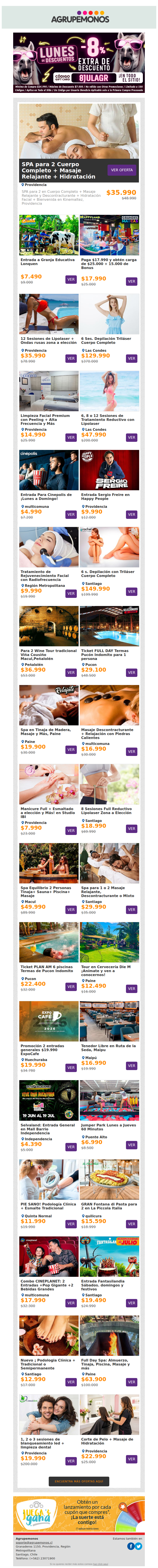 ¿Un -8% Extra? ¡Claro que SI!➠ SPA Relajante | 12 S. Lipolaser | Happyladn✨