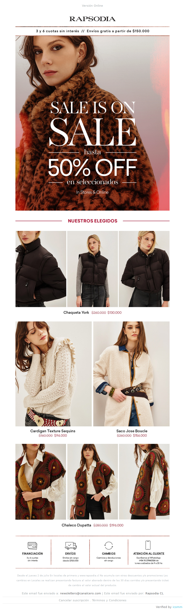 Sale Is On Sale | Conoce nuestros elegidos ❤️‍🔥