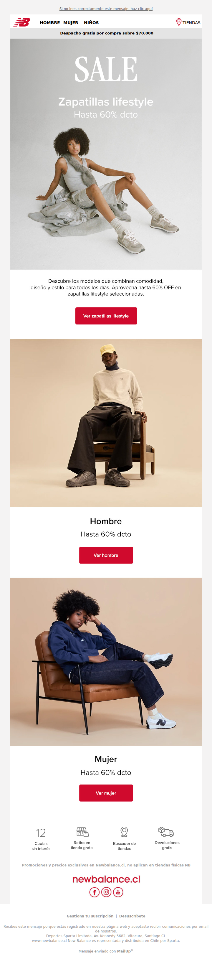 👟 Tus favoritos Lifestyle con hasta 60% OFF