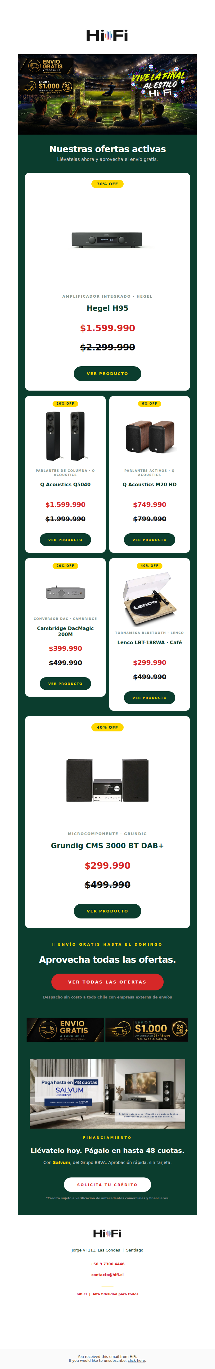 ¿Envío gratis a todo Chile? Sí, esta semana 🚚 - equipos hasta 45% OFF