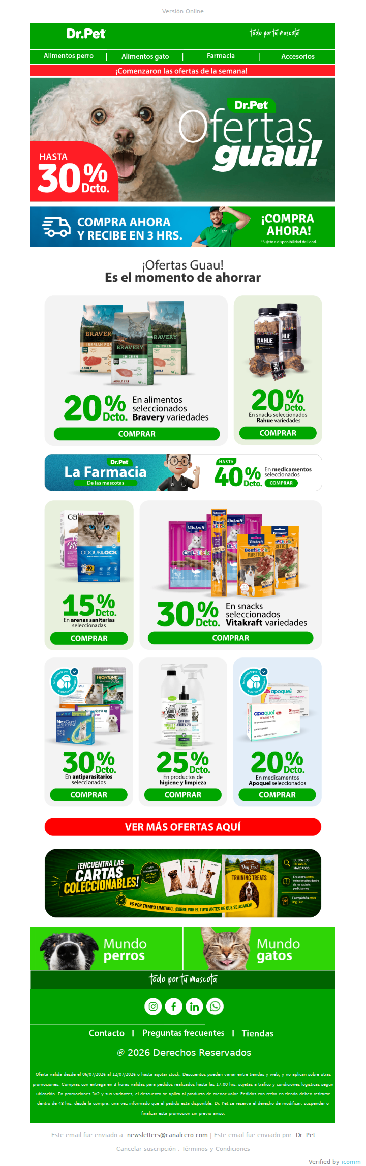Ofertas Guau: hasta 30% dcto. en productos esenciales