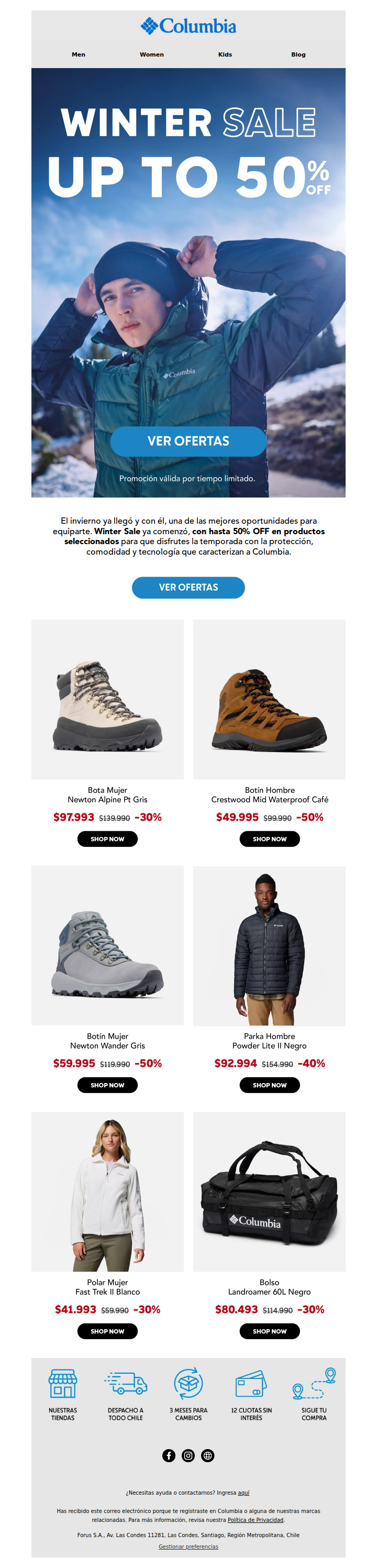 ❄️ Ya comenzó Winter Sale: hasta 50% OFF