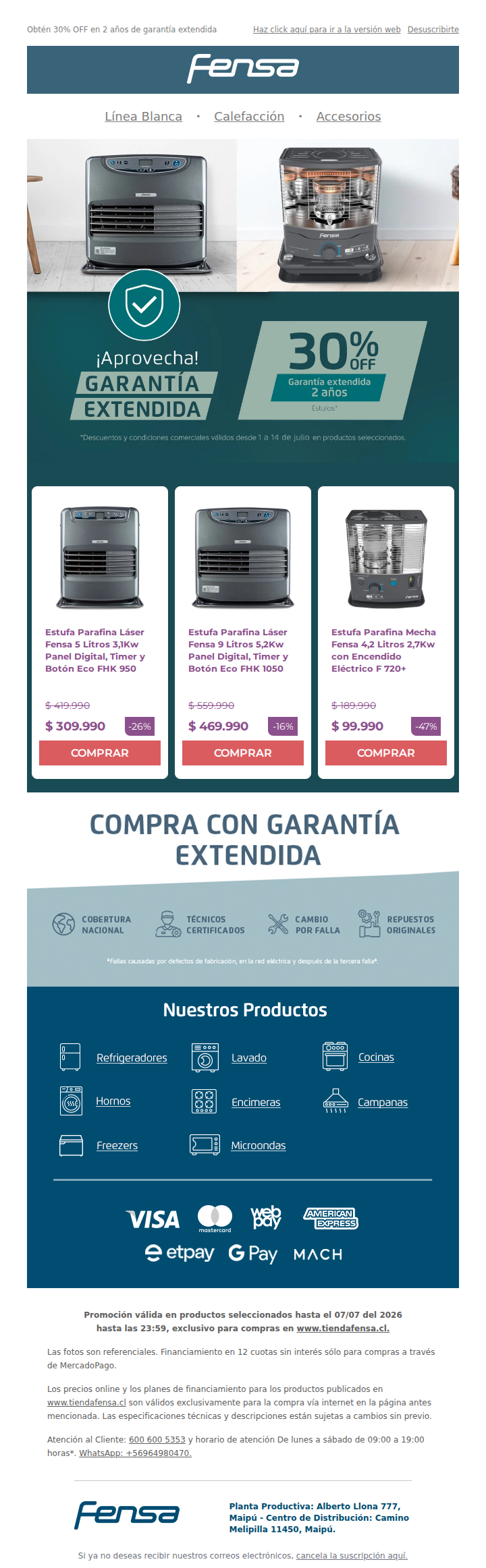 🏠 Dale a tu estufa 2 años extra de protección
