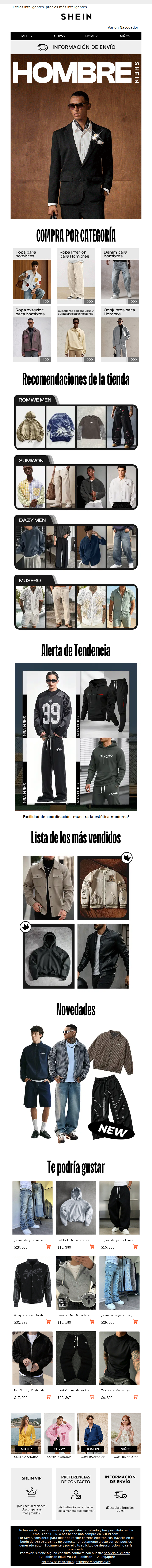 Grandes Ofertas para Hombres