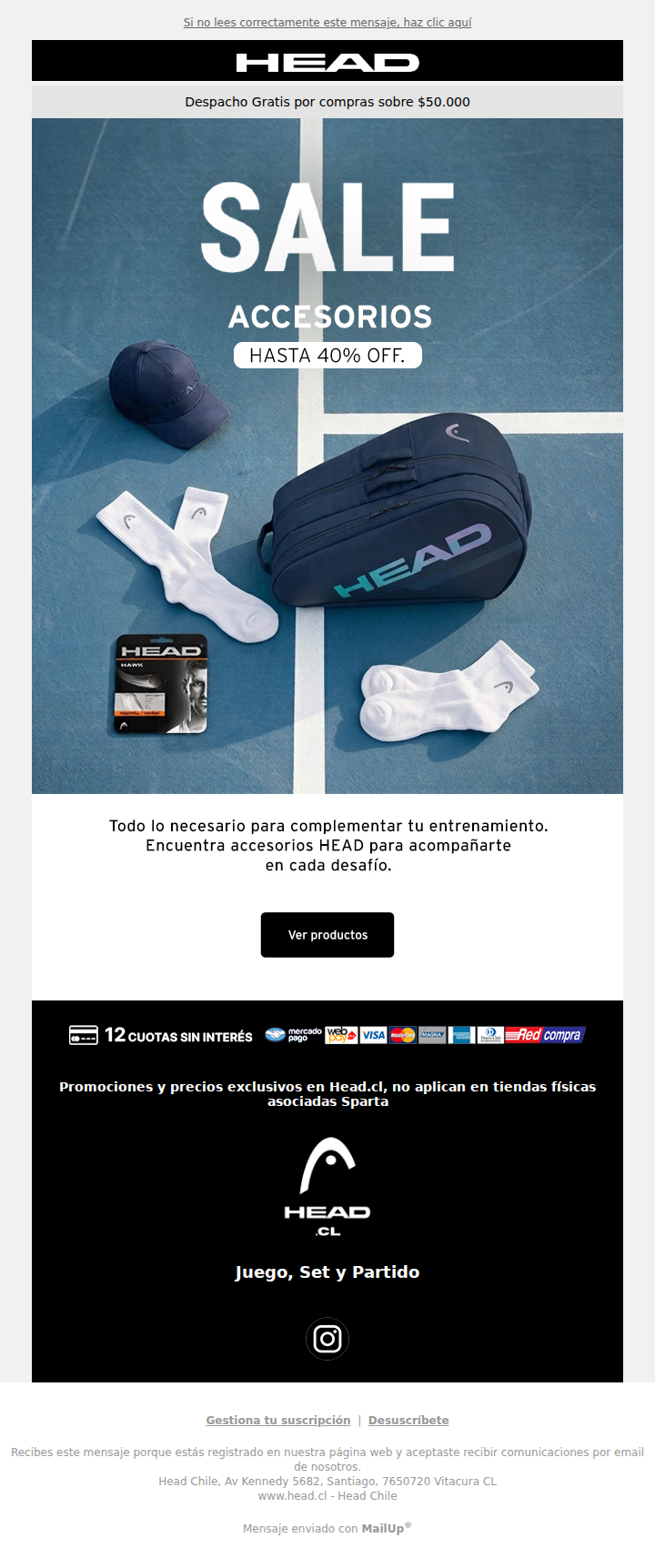 🎾 Todo para tu juego con hasta 40% OFF