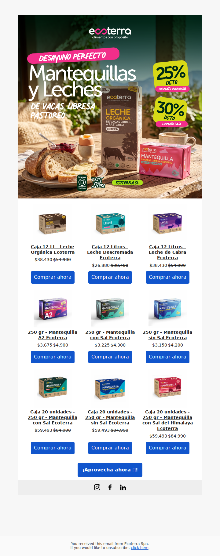 🥛 Hasta 30% OFF en tus lácteos favoritos