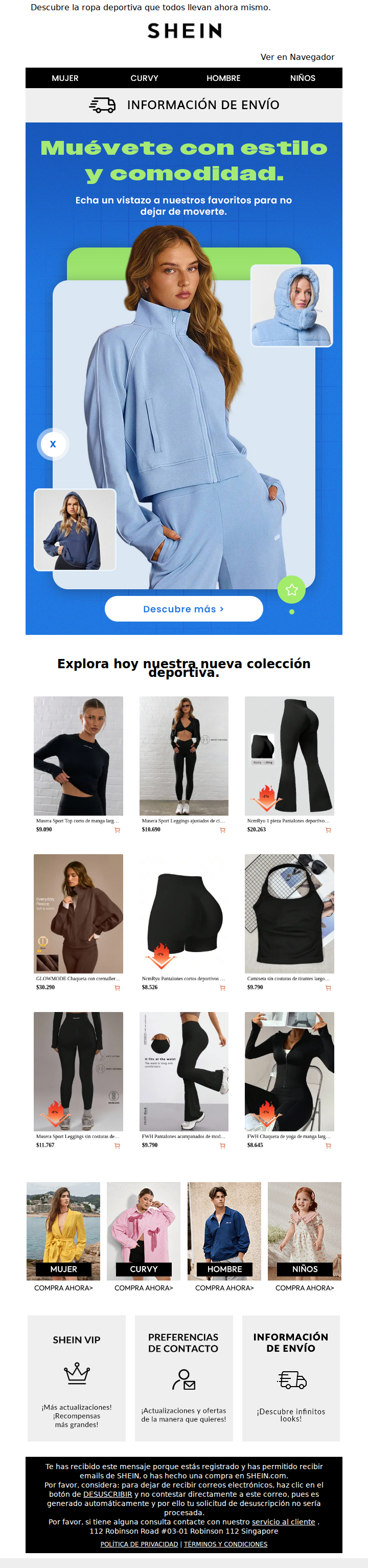 La nueva colección deportiva ya está aquí.