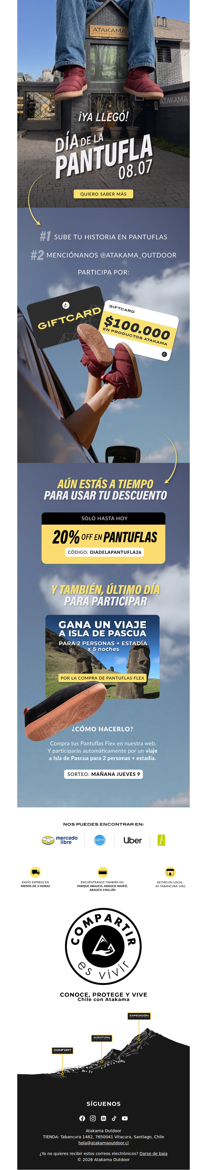 ¡¡Hoy se sale en pantuflas!!