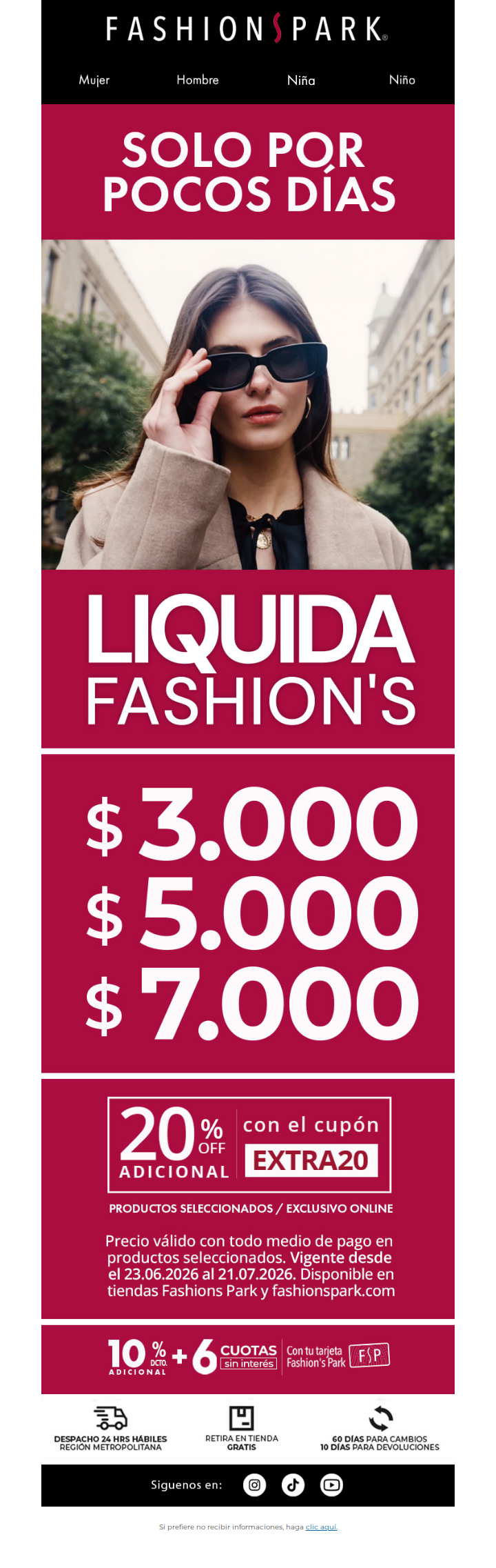 ¡Productos a $3.000, $5.000 y $7.000 pesos! 🔥