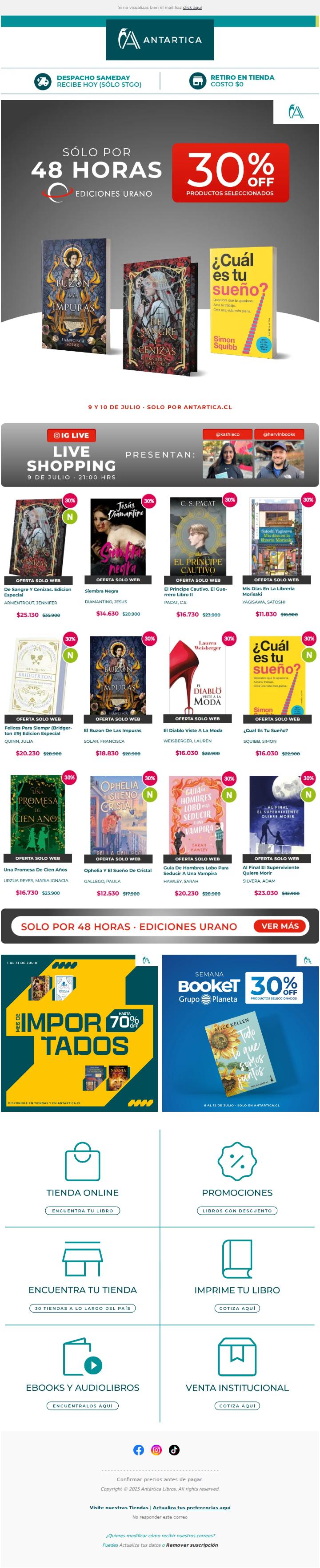 ¡30% OFF en libros de Ediciones Urano! 😍 Sólo por 48 horas 😱