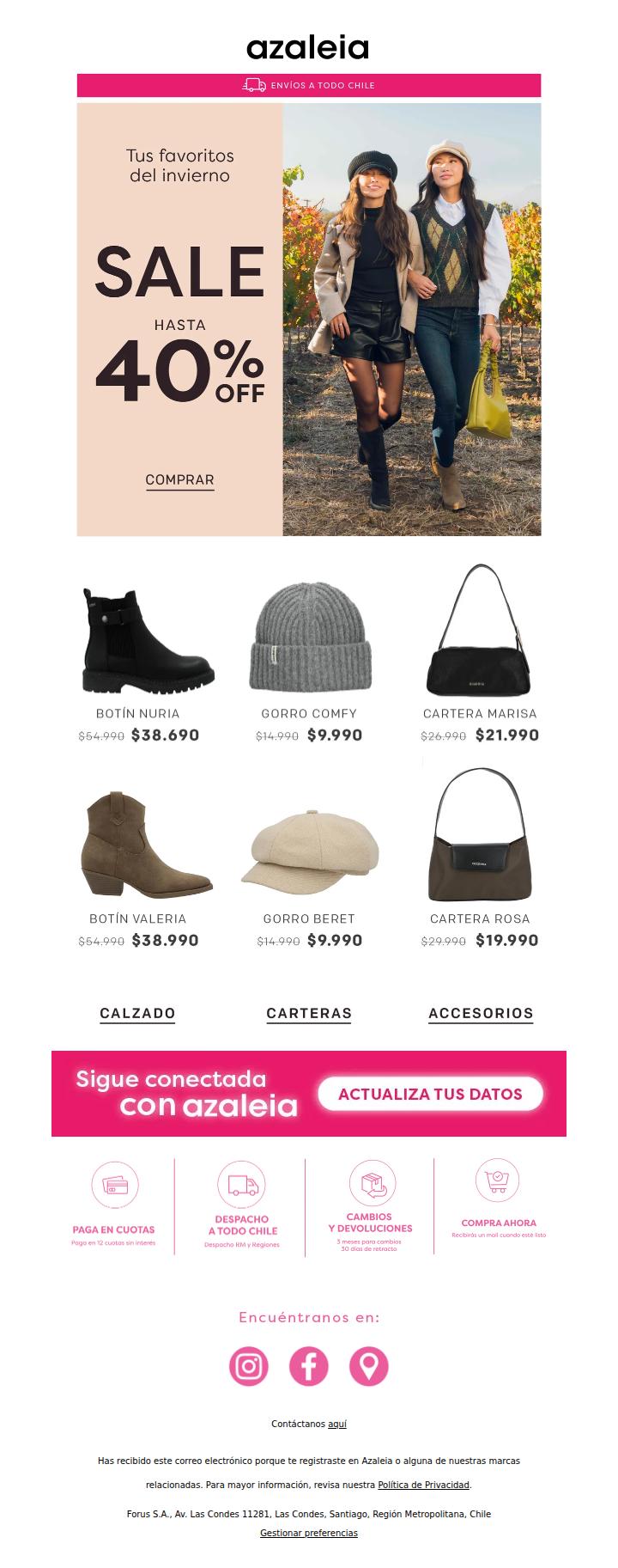 Hasta 40%OFF 🌸