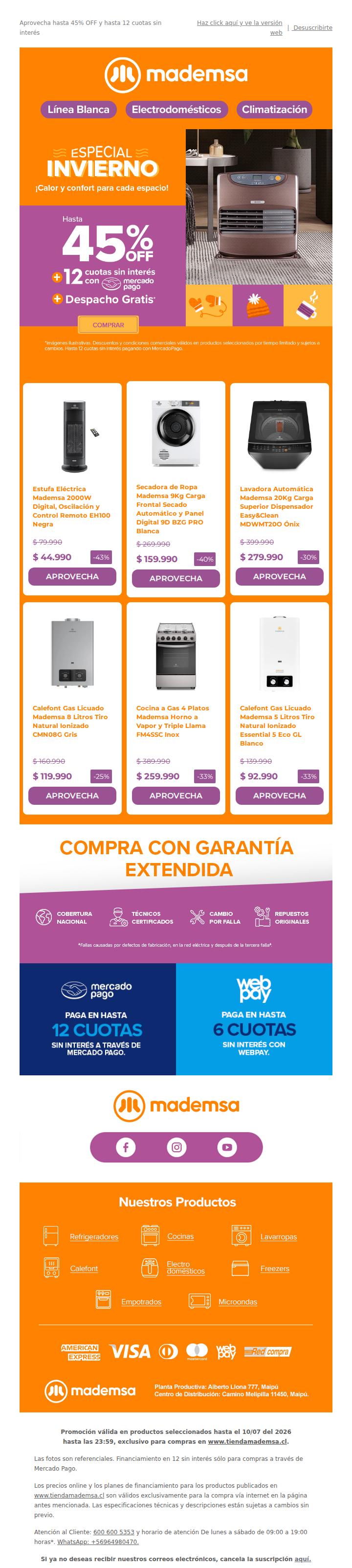 💙 Más calor para disfrutar en familia