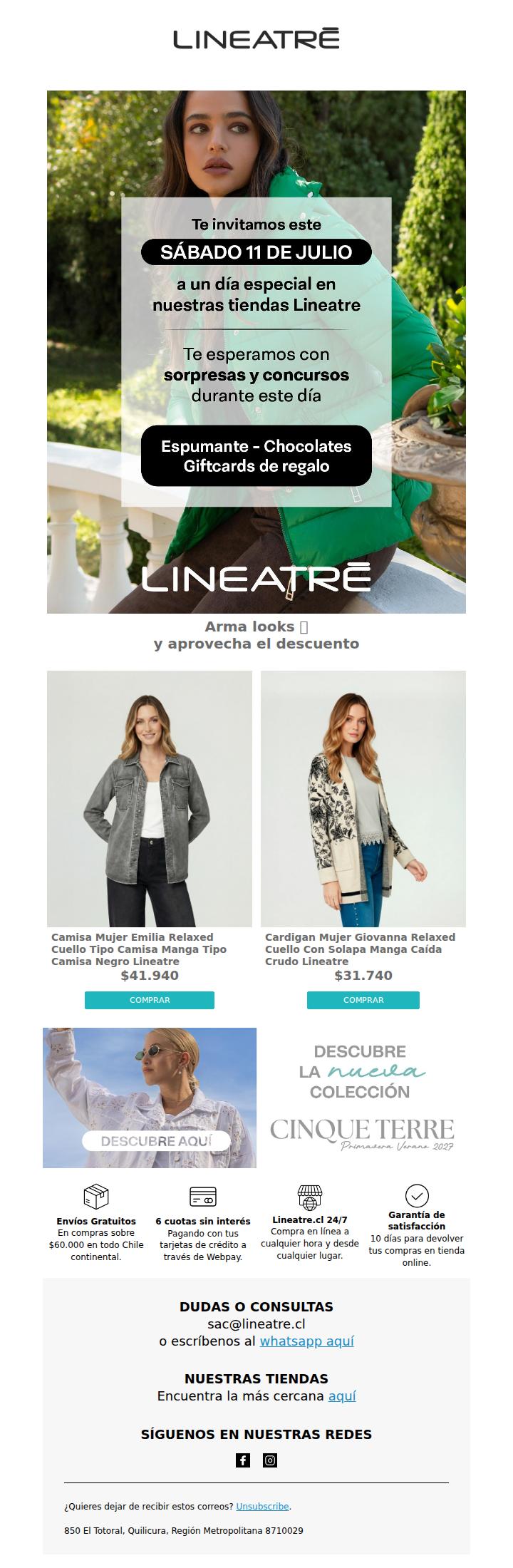 VEN A VIVIR UN DIA ESPECIAL ESTE 11 DE JULIO EN LINEATRE 